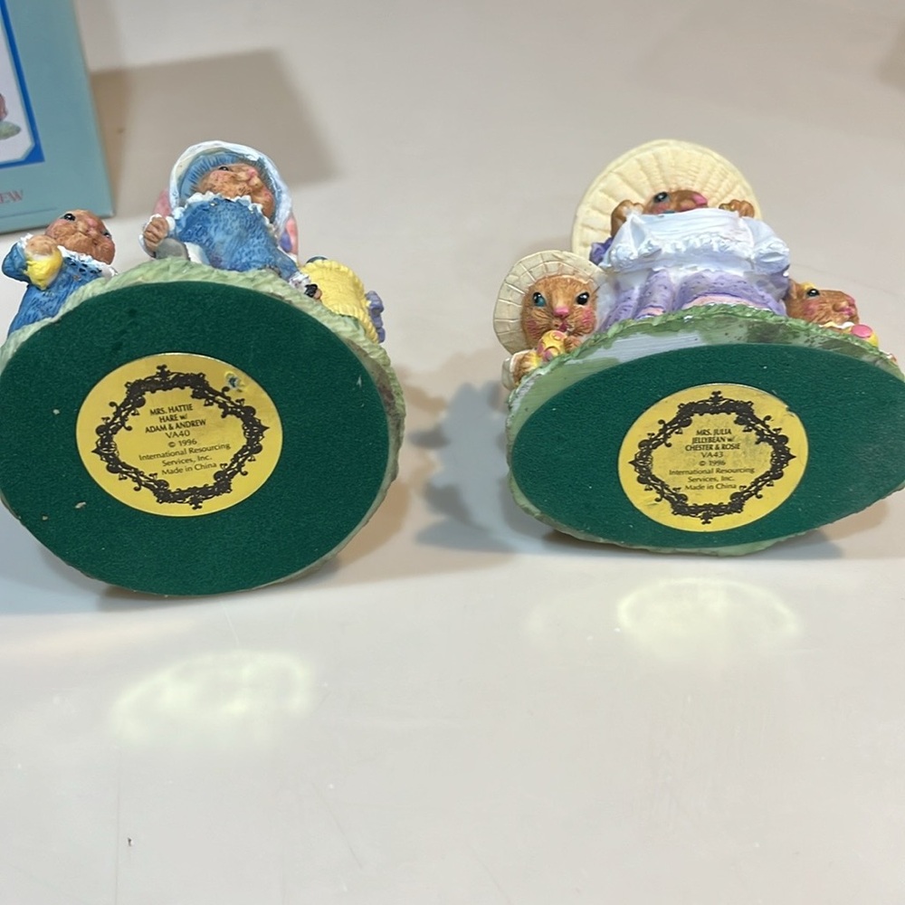 Victorian Collection Rabbit Figurines - Picture 10 of 13